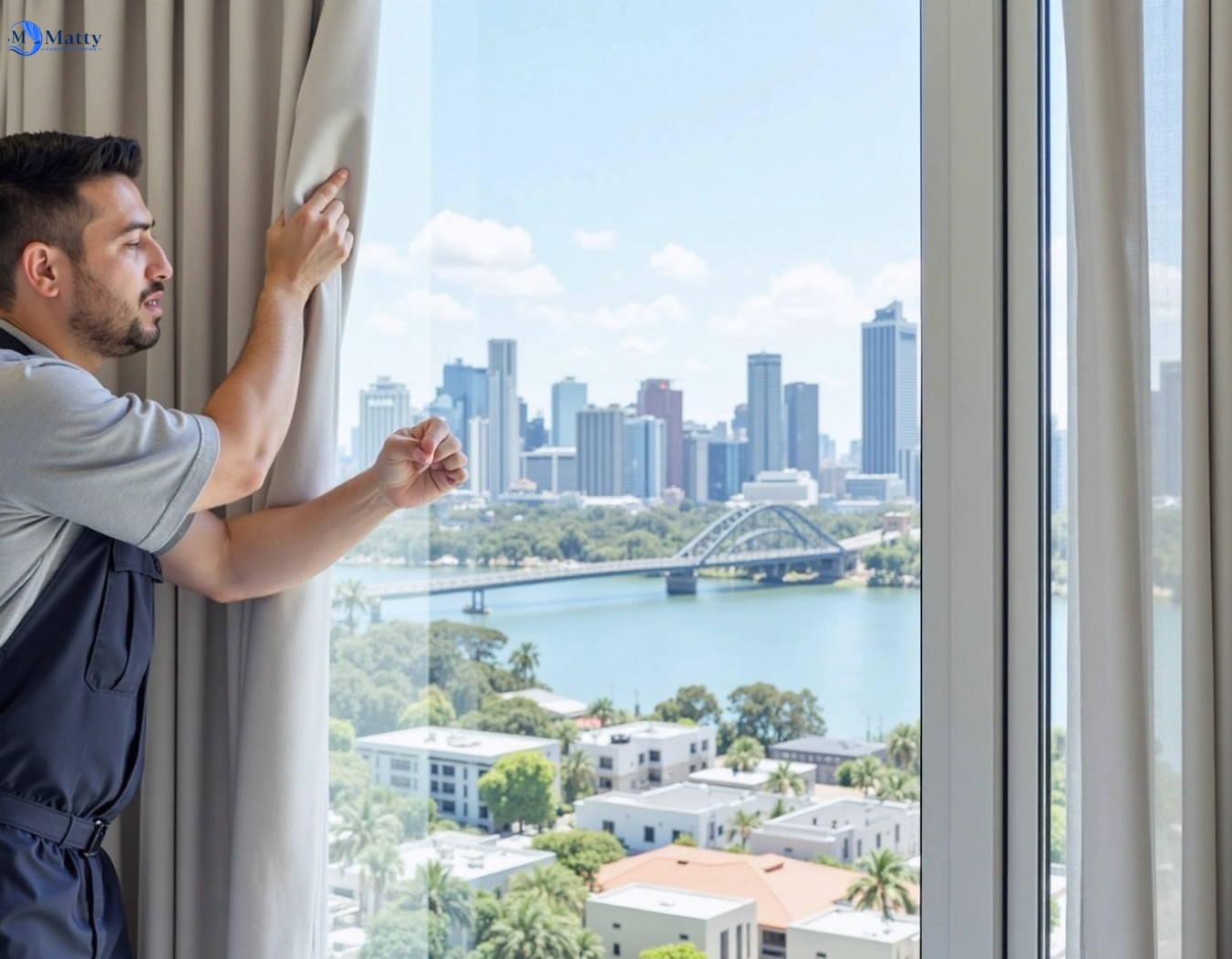 Professional curtain steam cleaning service hornsby-heights-nsw QLD by Matty Curtain Cleaning